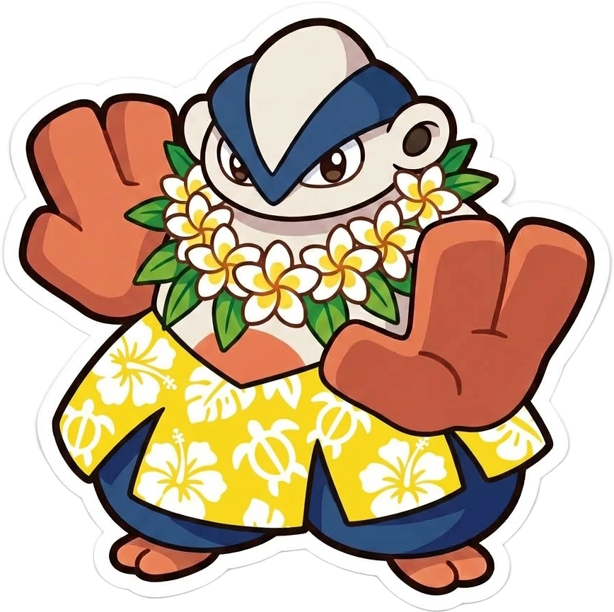 Hariyama sticker by LoverGirlPlays