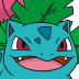 Ivysaur Twitch chat badge, evolved from the Bulbasaur badge