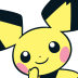 Pichu Twitch chat badge from the First Partners badge drop
